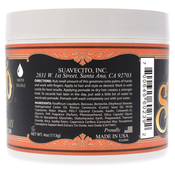 Suavecito Pomade Firme Clay, Strong Hold Hair Clay For Men, Low Shine Matte Hair Clay, Pomade For Natural Texture Hairstyles, 4oz/113g