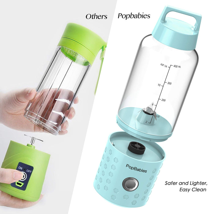Smoothie Blender, przenośny blender PopBabies do koktajli, potężny przyrząd do smoothie z tacą na lód