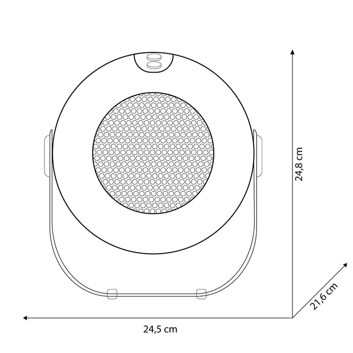 Olimpia Splendid Caldodesign 1800 W 220-240 V Ceramika Wentylator Podgrzewacz, Biały