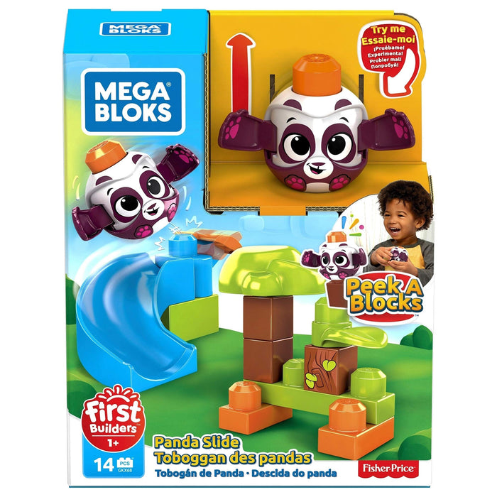 Mega, Mega Bloks Klocki A Kuku Zjeżdżalnia + Panda GKX68
