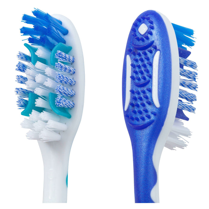 Colgate Szczoteczka do zębów Total środek czyszczący, zestaw 2 szt. – ręczna szczoteczka do zębów czyści powierzchnie zębów, języki, policzki i głęboko w przestrzeni między zębami