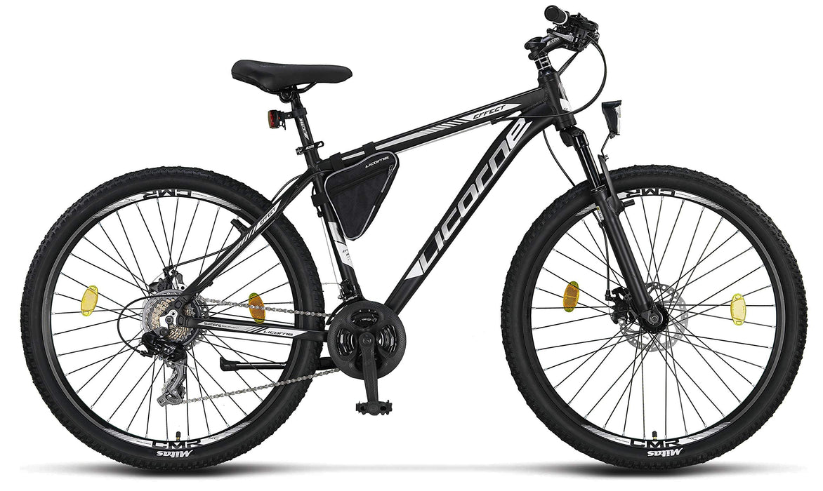 Licorne Bike Effect Premium rower górski, aluminiowy hamulec tarczowy, rower dla chłopców, dziewcząt, mężczyzn i kobiet, 21 biegów, rower męski