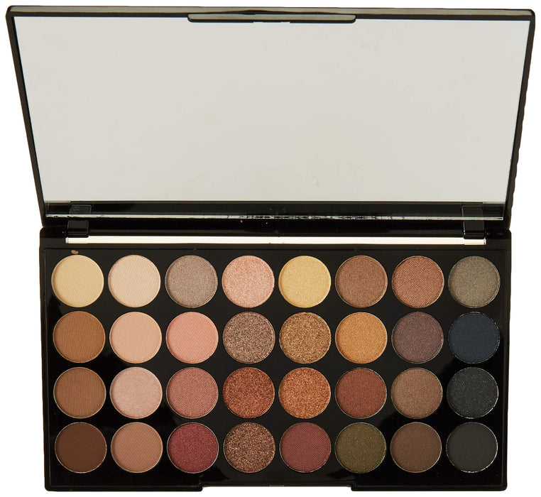 Makeup Revolution Shimmers And Matte Nudes Ultra 32 paleta cieni do powiek
