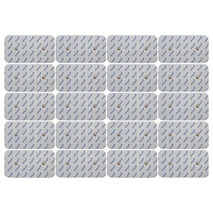 Elektrody 100x50cm do tens ems-pasujące do elektrostymulatora compex- podwójny zatrzask, 20 szt.