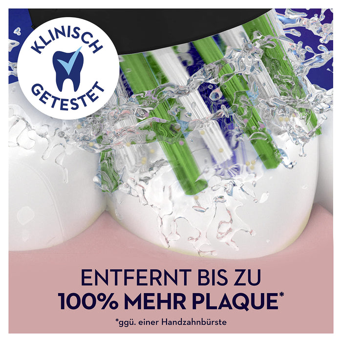 Oral-B CrossAction CleanMaximiser Końcówki do Szczoteczki , Czarny, 6 Sztuk,