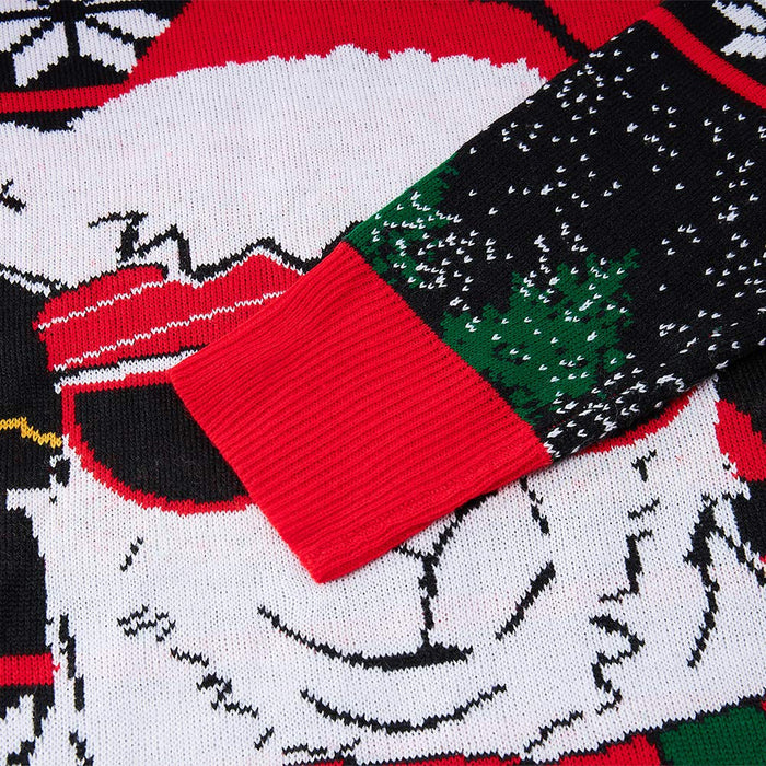 RAISEVERN Brzydki sweter bożonarodzeniowy, zabawny sweter na Boże Narodzenie, sweter z długim rękawem dla mężczyzn/kobiet