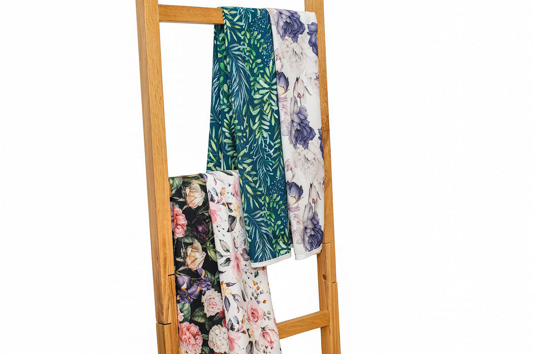 RĘCZNIK do włosów z wiskozy bambusowej RÓŻE 100x78 cm JOCERO, delikatny dla długich, prostych i kręconych włosów, NATURALNY produkt z bambusa, gładka tkanina 100% wiskoza bambusowa