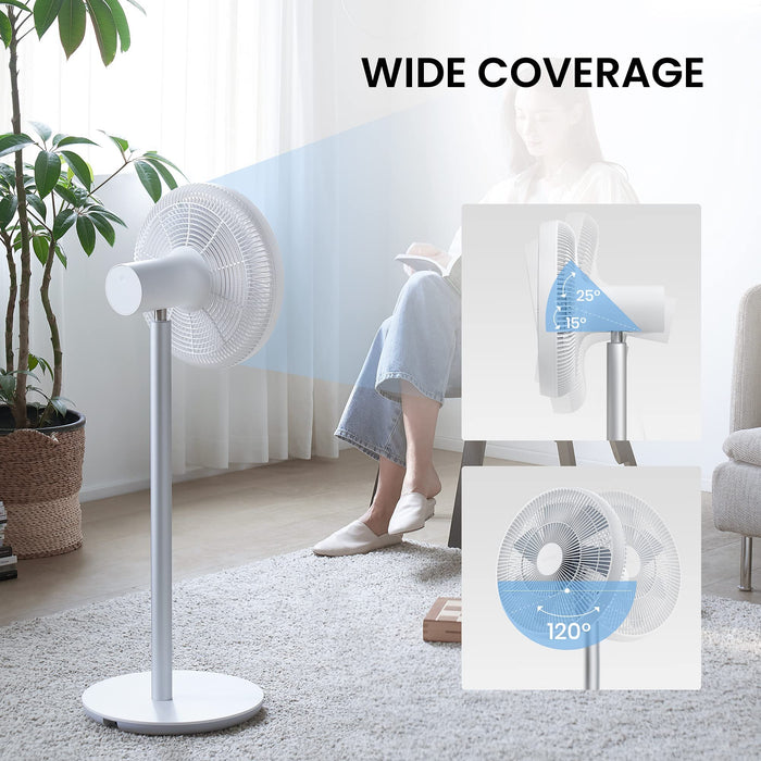 smartmi Falownik wentylator podłogowy 3 do Home Cooler House schowki przenośne klimatyzacja, naturalne sterowanie aplikacją