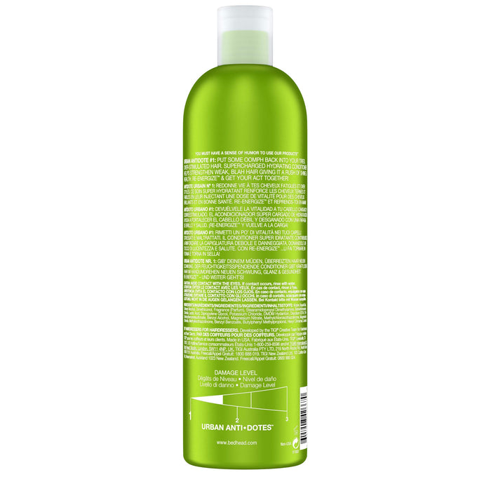 Tigi Bed Head Urban Antidotes Re-Energise, Odżywka do Włosów Normalnych, do Codziennego Stosowania, 750 ml