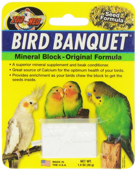 Zoo Med Bird Banquet, blok karmy dla ptaków, nasiona, mały 1 x 28 g