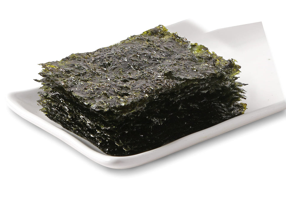 Najwyższej jakości pieczona przekąska z wodorostów [Korean Snack] Chrupiąca pieczona i lekko solona wegańska przekąska z wodorostów Omega 3 Source Zdrowa przekąska z wodorostów [JRND FOODS] 18 paczek