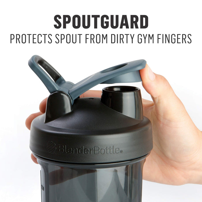 Blender Bottle Pro28 Tritan | shaker proteinowy | shaker dietetyczny | butelka na wodę | z kulką blendera | 820 ml - czarny