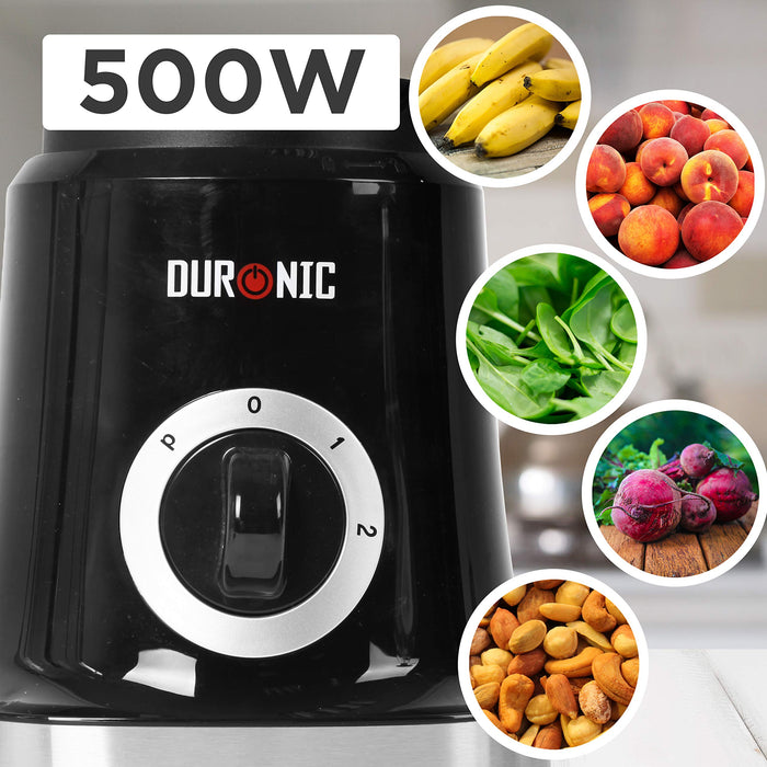 Duronic BL5 BK Blender kielichowy do smoothie 1.8l kielich ostrza Ninja funkcja kruszenia lodu