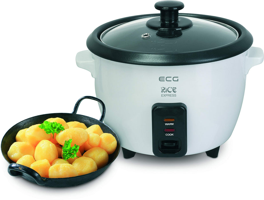 ECG RZ11 szybkowar do ryżu, 1 l, do wszystkich rodzajów ryżu, 400 W, funkcja utrzymania ciepła