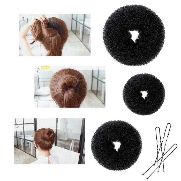 Akcesoria do stylizacji włosów, ivencase 28szt Zestaw akcesoriów do stylizacji włosów Moda Gumki Zacisk Fryzjerstwo Boudin Roller Lokówki Magic Bun Clip Braid Twist Hair Kit