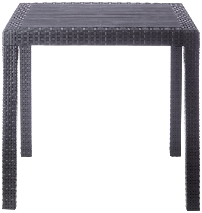 Ipae-Progarden King rattanowy stół kwadratowy, antracyt, 79 x 79 x 72 cm