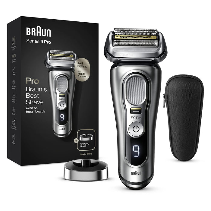 Braun Series 9 Pro Premium Golarka Elektryczna, Srebrny/Czarny