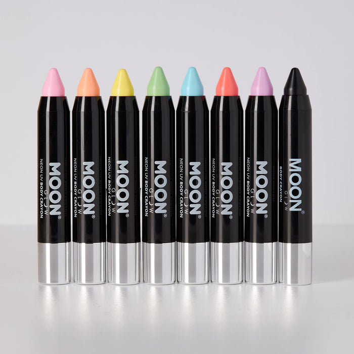 (Pastel Green) - Moon Glow - Neon UV Paint Stick Body Crayon for the Face & Body - Pastel Green
