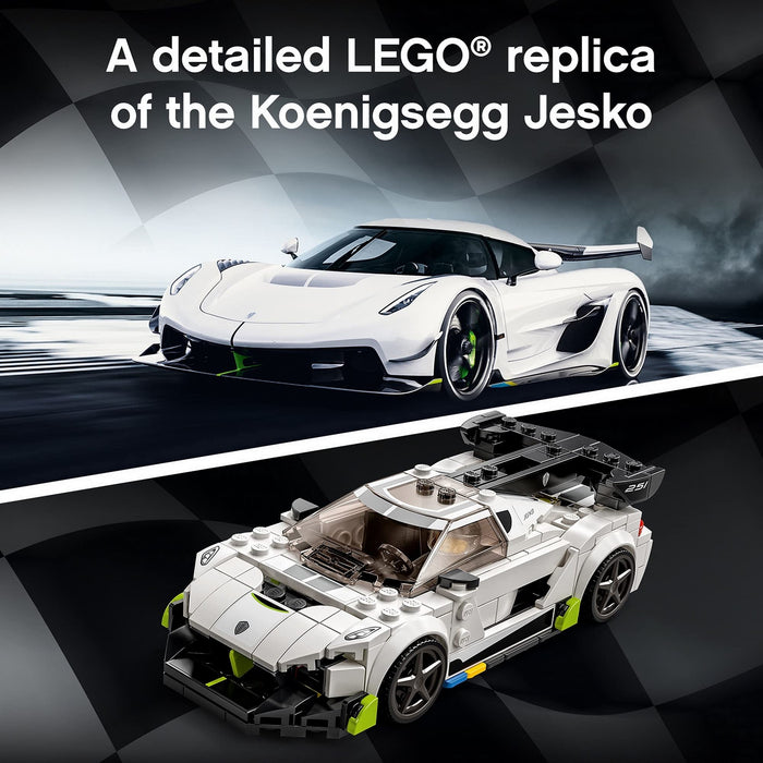 LEGO Speed Champions 76900 Koenigsegg Jesko — najlepsza zabawkowa replika auta dla dzieci (280 elementów)
