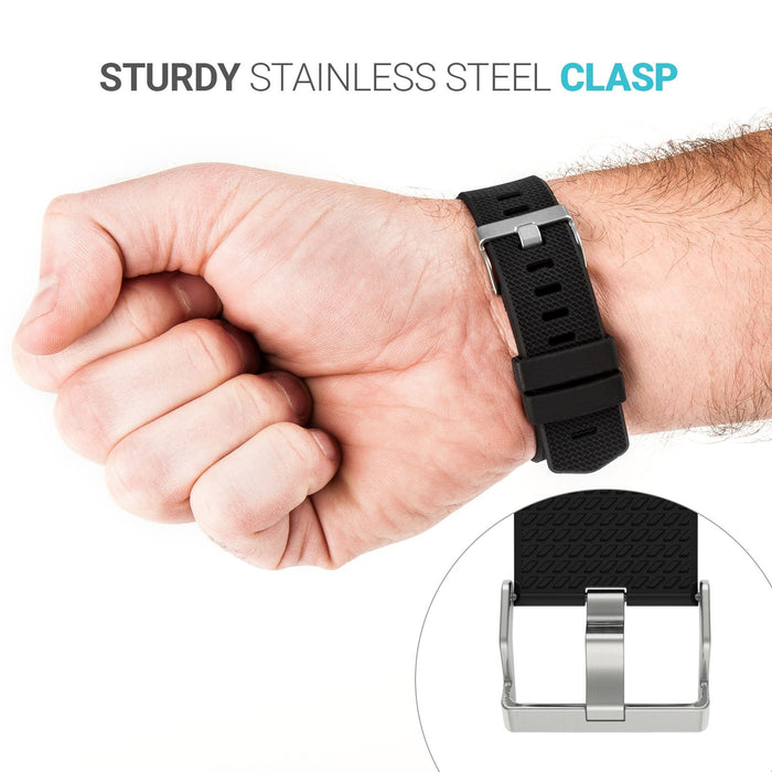 Yousave Accessories Bransoletka kompatybilna z Fitbit Charge 2, zamienna bransoletka fitness i pasek do zegarka, silikonowa bransoletka sportowa i opaska fitness, bransoletka do zegarka na rękę Fitbit Charge2 w 15 kolorach
