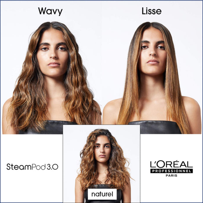 L'Oréal Paris Steampo 3.0 Prostownica do Włosów, Biały/Czarny, 43.9 x 14.3 x 7 cm