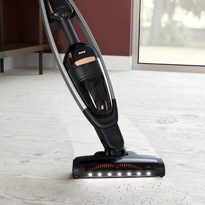 Electrolux Pure Q9 Odkurzacz bezprzewodowy 2w1,Do 50 min pracy, 21,6V, 3 prędkości, Funkcja automatycznego czyszczenia szczotki, W zestawie szczelinówka i szczotka do kurzu,PQ91-40GG,Szary