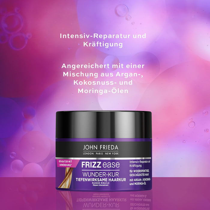 John Frieda Frizz Ease Wunder-Kur - głęboko skuteczna kuracja do włosów - zawartość: 250 ml - do niesfornych włosów - intensywna naprawa i wzmocnienie