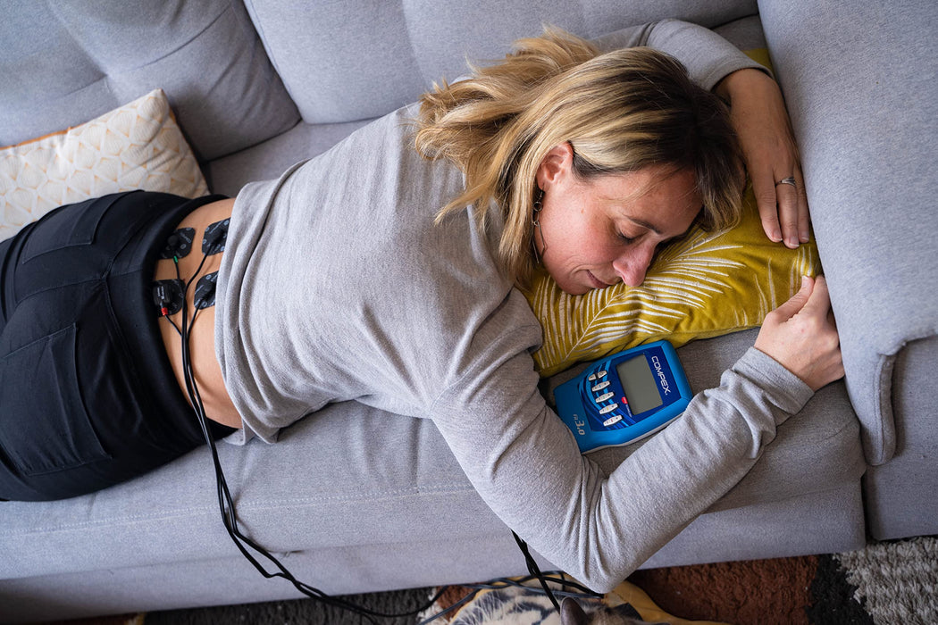 Compex FIT 3.0 urządzenie do stymulacji mięśni, niebieskie