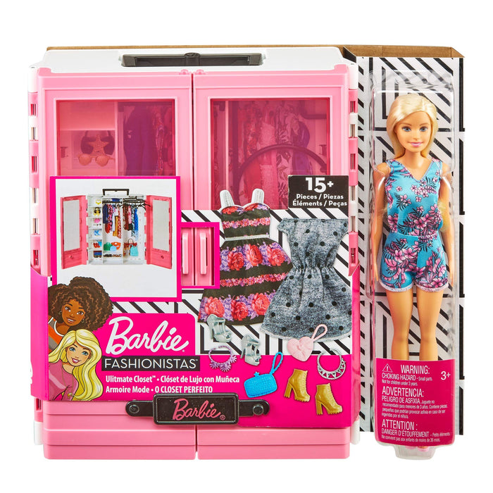 Barbie, Fashionistas Szafa Na Ubranka + Lalka, Ubranka I Akcesoria GBK12