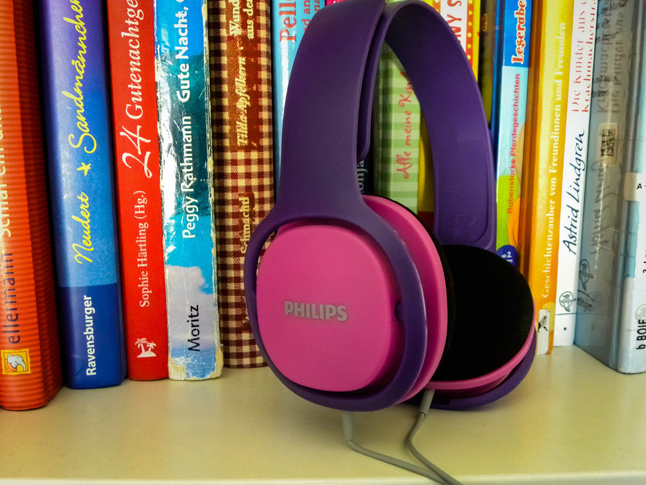 Sluchawki dzieciece Philips Supra-aural - rózowy / fioletowy