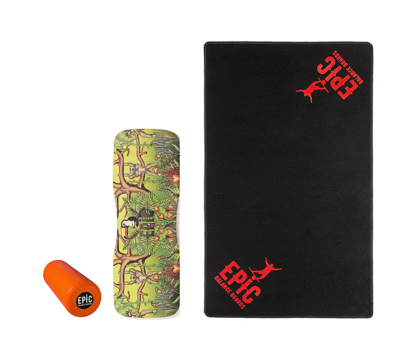 Epic Jungle + Floor MAT Balance Board – Balance Trainer – Epic Balanceboards