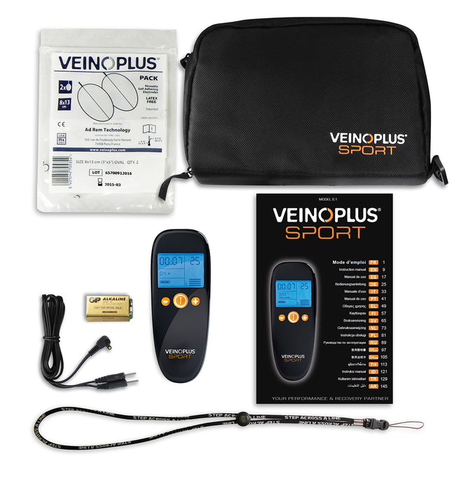VEINOPLUS® Sportowy stymulator elektryczny - poprawia Twoją wydajność, łagodzi ból, zmniejsza ryzyko bólu i skurczy