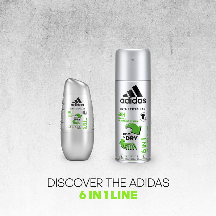 Adidas Cool & Dry 6 in 1 antyperspirant w kulce dla mężczyzn 50 ml