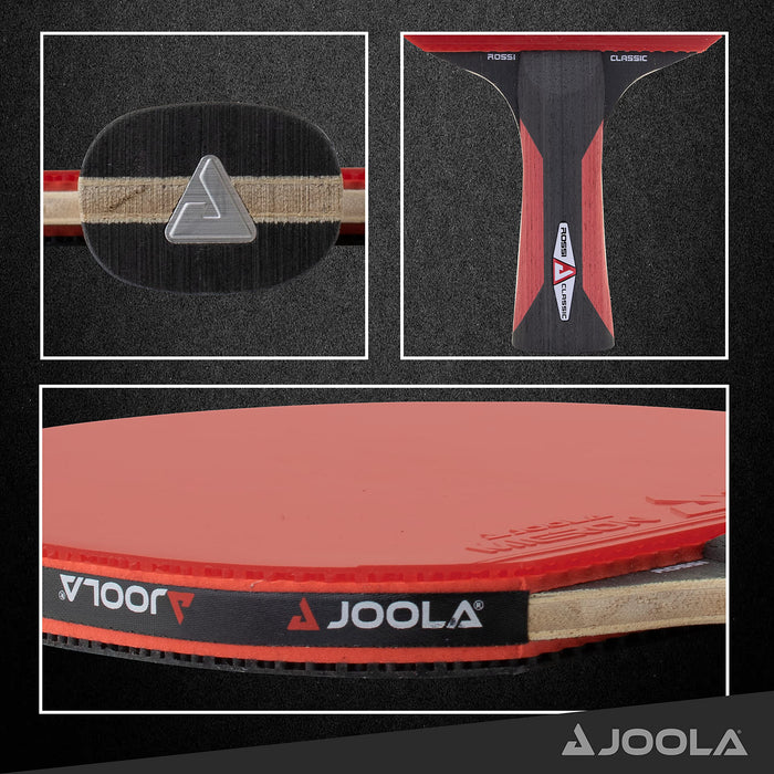 JOOLA 54200 rakieta do tenisa stołowego ROSSKOPF CLASSIC ITTF zatwierdzona rakieta do tenisa stołowego do profesjonalnej lub klubowej technologii Compwood, 2,00 mm gąbka