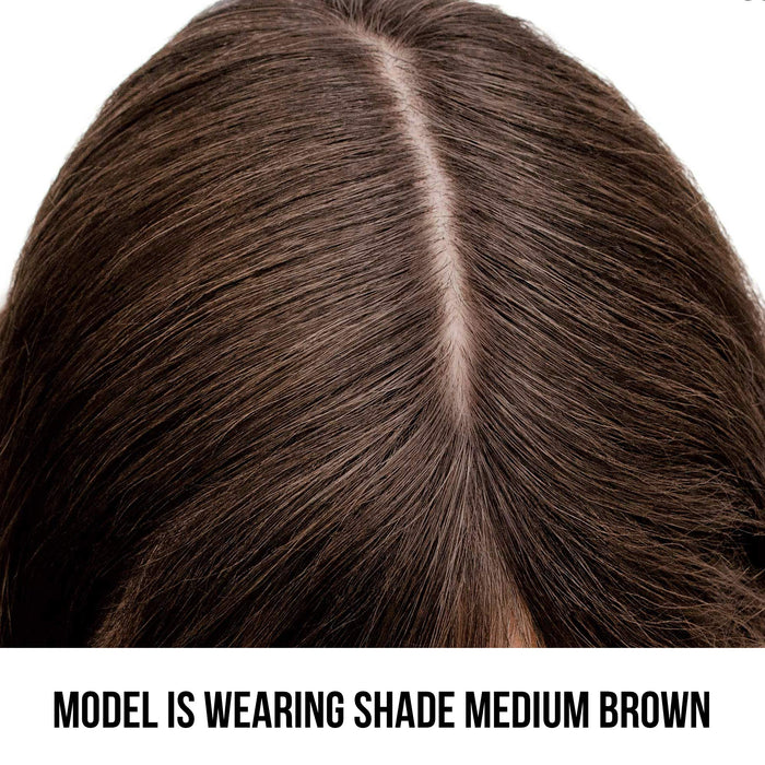 Color Wow Root Cover Up puder do rzęs, korektor do włosów dla kobiet i mężczyzn, puder z wodoodporną recepturą, perfekcyjne wykończenie, średni brąz, 2,1 g