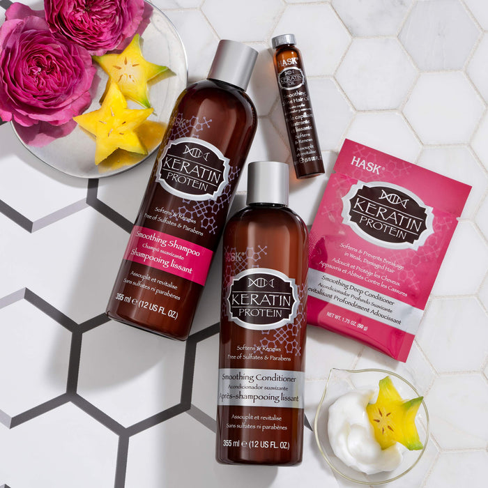 HASK 5 w 1 Leave In Conditioner Spray Keratin Prottein, do wszystkich rodzajów włosów, 175 ml