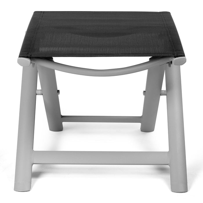 Vanage aluminiowy składany stołek – krzesło składane nadaje się na kemping, do ogrodu, na taras lub balkon