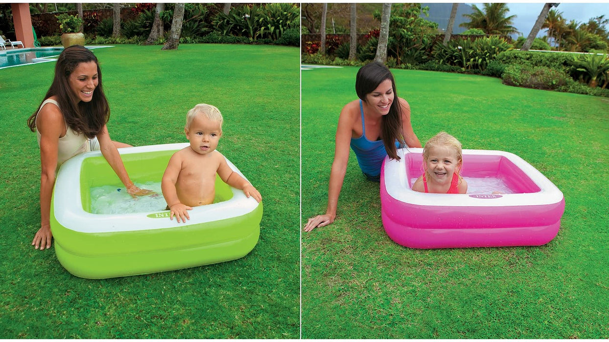 Intex Baby Pool Play Basen Ogrodowy, Wielokolorowy, 85 x 85 x 23 cm