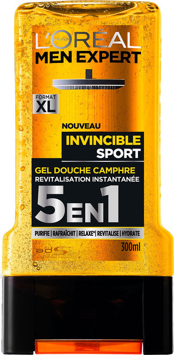 L'Oréal Men Expert Invincible Sport żel pod prysznic, dla mężczyzn, 300 ml