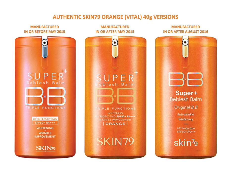 SKIN79 SUPER+ BEBLESH BALM B.B CREAM 40 g SPF50 (pomarańczowy) by SKIN79