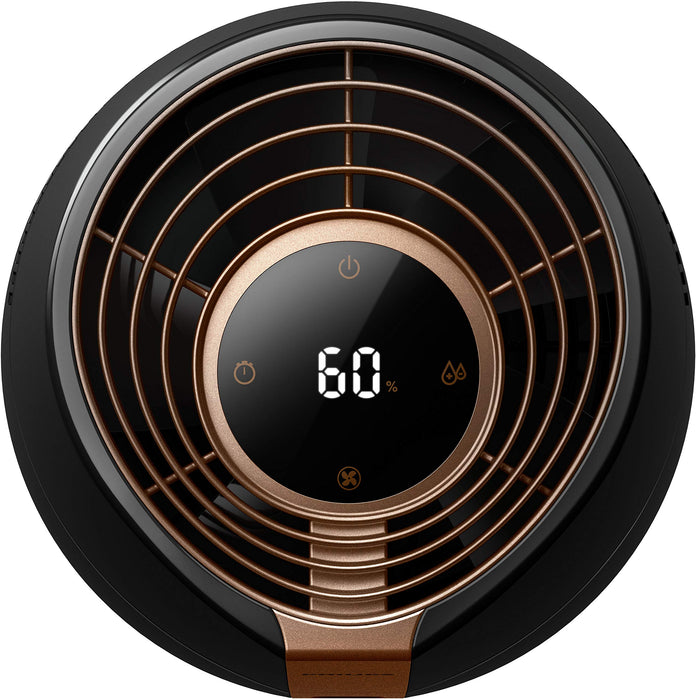 Philips HU3918/10 nawilżacz powietrza serii 3000 (do 45 m², higieniczna technologia NanoCloud, cichy tryb nocny, automatyczny zbiornik na wodę), czarny