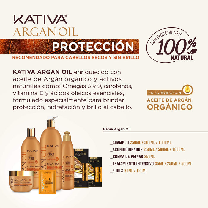 KATIVA Szampon z olejkiem arganowym, 1000 ml, 1000 ml