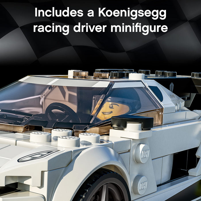 LEGO Speed Champions 76900 Koenigsegg Jesko — najlepsza zabawkowa replika auta dla dzieci (280 elementów)