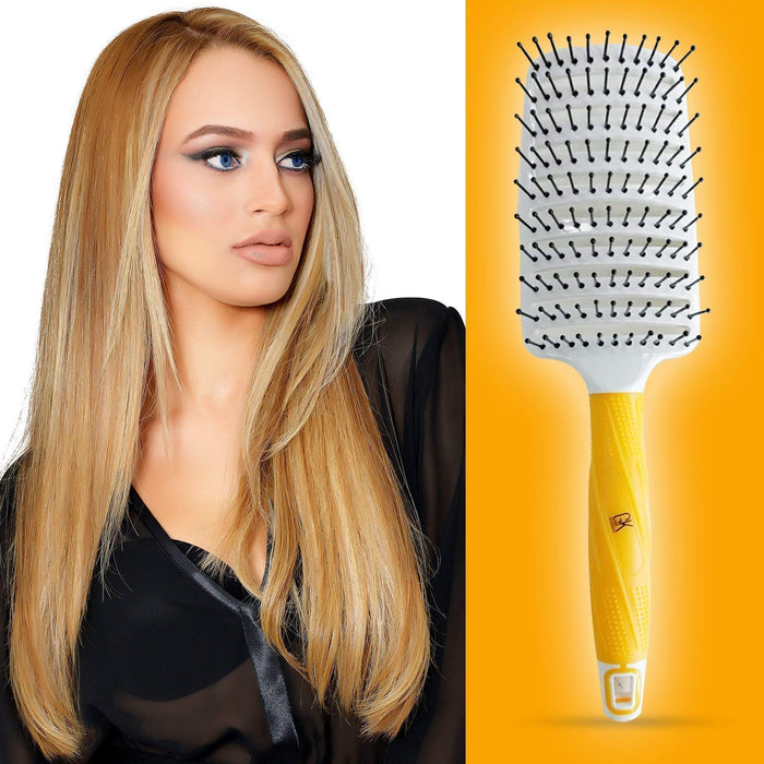 GK HAIR Global Keratin Łatwe suszenie i jazda wentylowana szczotka do włosów Optymalna fryzura i rozczesywanie włosów do tyłu suszenie usuwanie splątanych włosów bezbolesne, gładkie (2,5 cala)