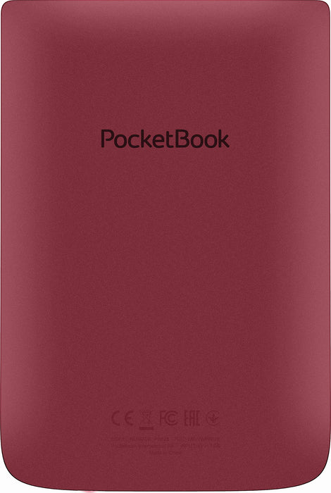 Pocketbook Touch Lux 5 PB628-R-WW 6", Czytnik E-booków, Rubyred