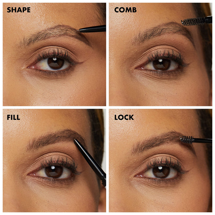 NYX Professional Makeup Micro Brow Pencil ołówek do brwi mechaniczny, wysuwany ze szczoteczką, 5 Ash brown, 0,5 g